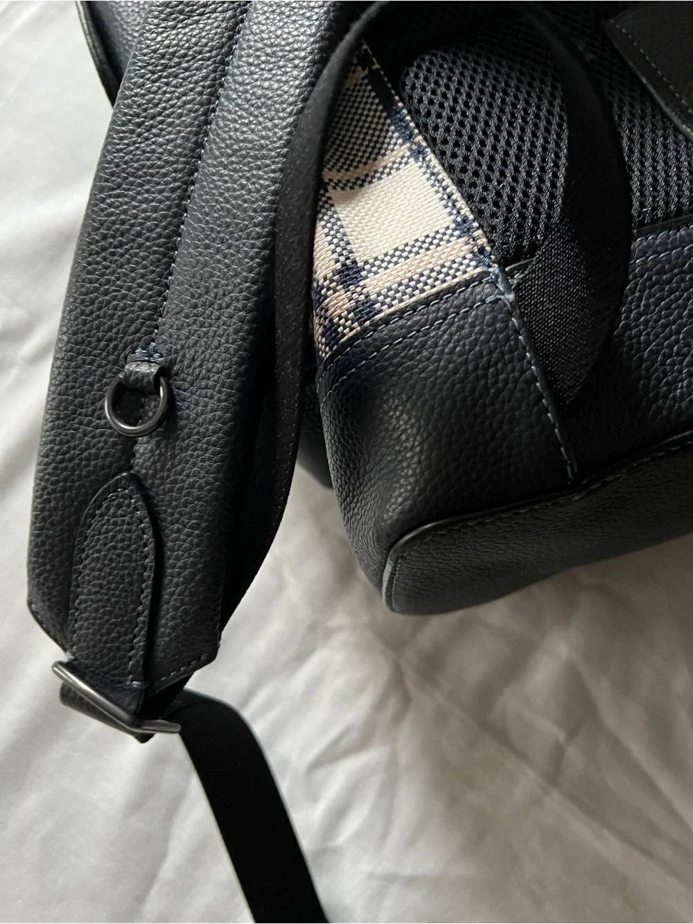 COACH Hudson Backpack With Garden Plaid Print C8187
